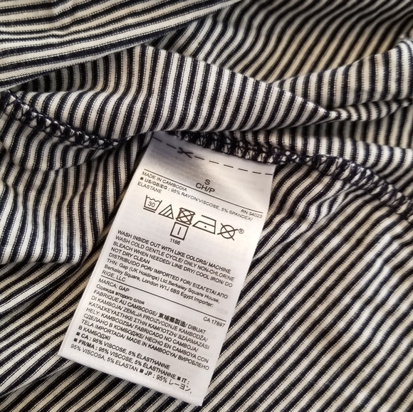 Gap Maternity navy stripe maxi dress - Picture 6 of 6